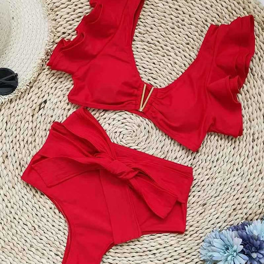 Bikini Dos Piezas Estilo Occidental para Mujer