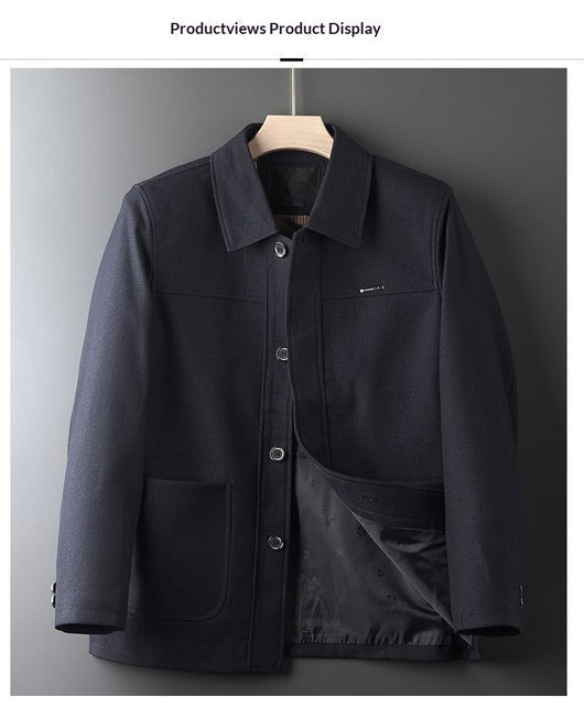 Chaqueta Casual Suelta con Solapa para Hombre - Estilo Moderno - Image 11