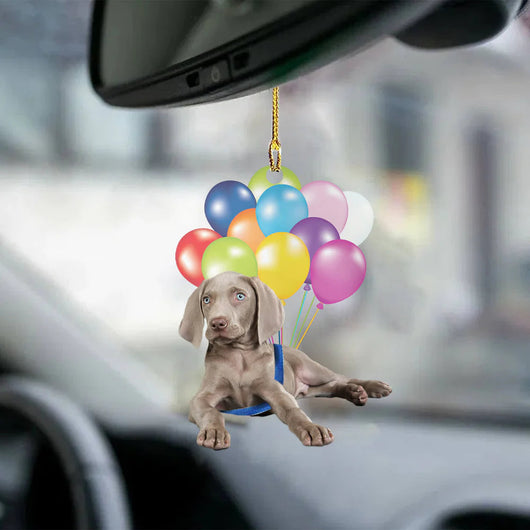 Adorno Colgante para Auto con Perrito Adorable y Paracaídas de Globos Coloridos - Image 18