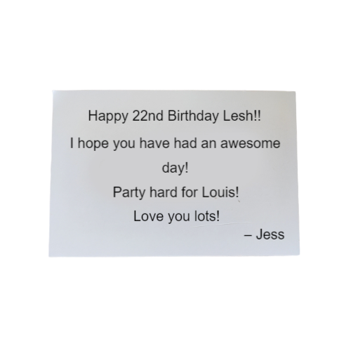 Tarjeta de Felicitación para Cumpleaños y Festividades