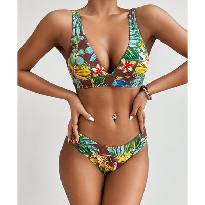Traje de Baño Dividido con Estampado Sexy de Estilo Europeo y Americano - Image 17