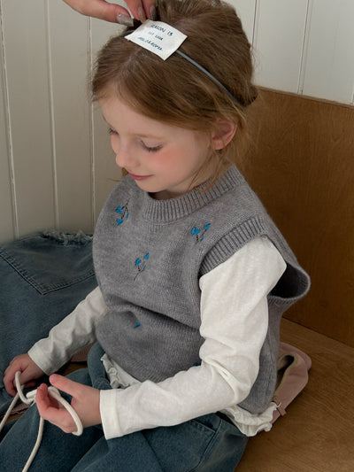 Chaleco Tejido con Bordados para Niñas - Image 14