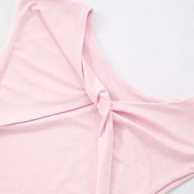 Blusa Ajustada Escote Bardot sin Espalda en Colores Lisos - Image 18