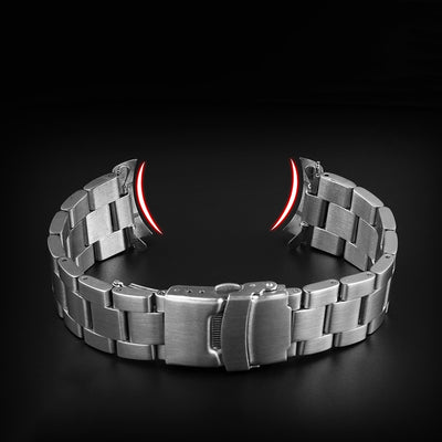 Pulsera de Acero Inoxidable Macizo con Cinco Cuentas para Buceo - Image 4