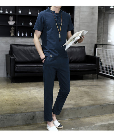 Conjunto de Pantalón y Camiseta Casual para Hombre - Image 12