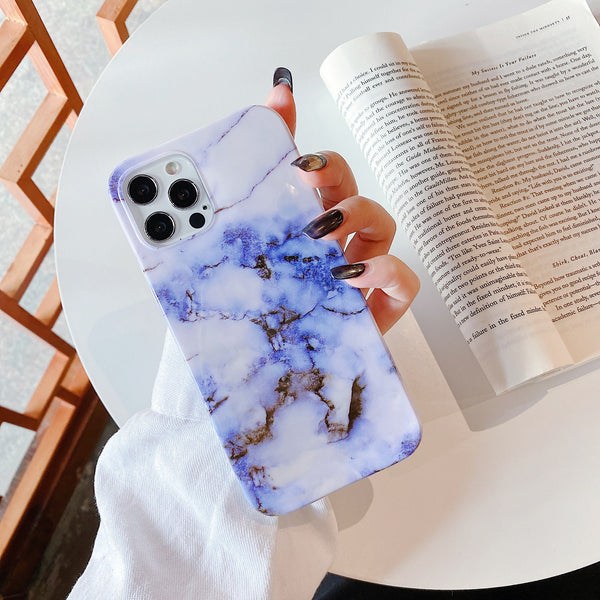 Funda de Teléfono Mármol Suave Todo en Uno