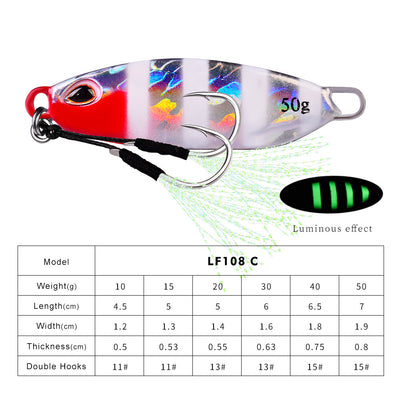 Señuelo de Pesca Giratorio 10 Colores - Cebo Artificial de Placa Metálica - Image 3