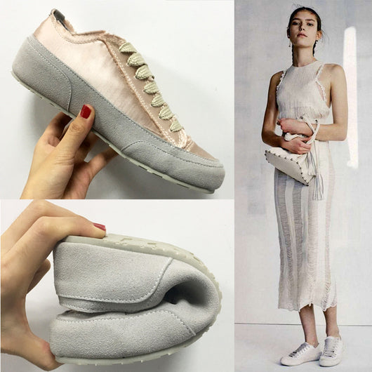 Zapato Casual Mujer con Encaje Satinado y Seda Frosted - Image 4