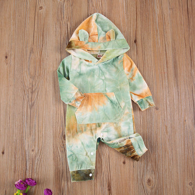 Jumpsuit Tie Dye con Capucha para Bebés y Niños - Image 10