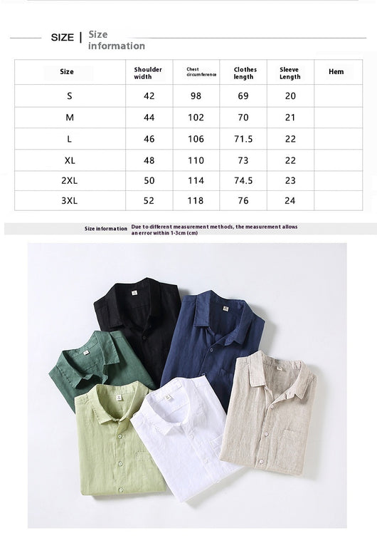 Conjunto de Shorts y Camisa de Lino para Hombre - Outfit Veraniego Ligero y Cómodo - Image 14