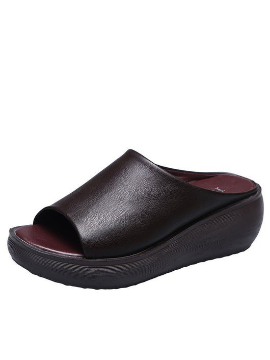 Sandalias Tipo Cuña Versátiles de Tacón Alto con Plataforma - Image 6