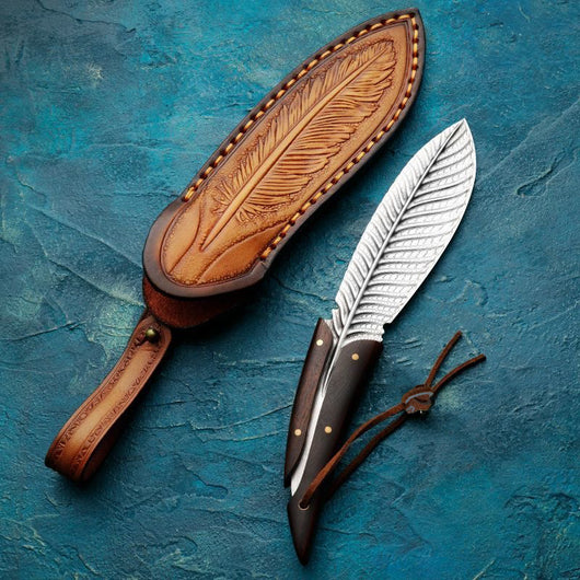 Cuchillo Outdoor Feather con Filo Recto y Estuche Integrado - Image 2
