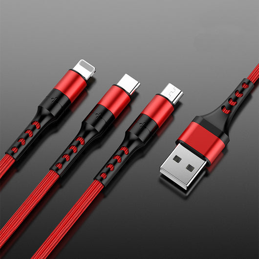 Cable de Carga Rápida Trenzado Android con Triple Conectividad - Image 4