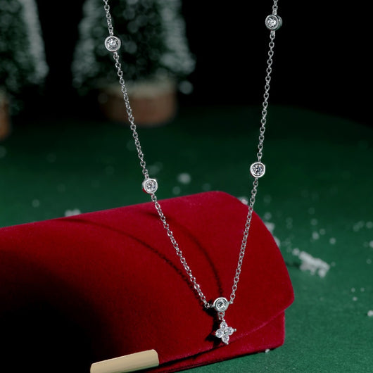 Collar y Pulsera de Plata Esterlina 925 Diseño Estrellado con Zirconia para Mujer - Image 15