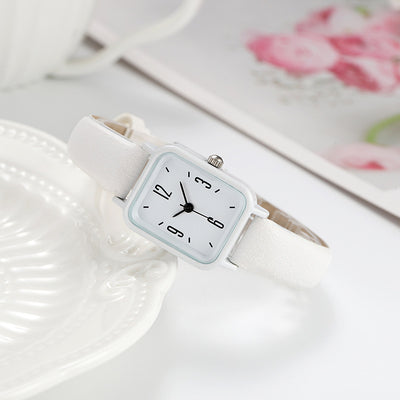 Reloj Digital Cuadrado de Aleación con Correa de Cuero para Jóvenes - Image 10