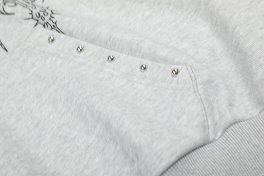 Sudadera con Capucha Retro Estilo Europeo Americano con Tachuelas Cruzadas para Hombre - Image 21