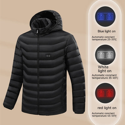 Chamarra Calefactable de Pluma para Hombre, Estilo Casual - Image 6
