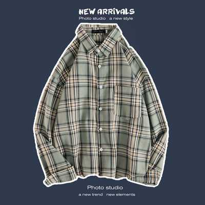 Abrigo Retro de Cuadros para Hombre - Estilo Suelto y Personalidad - Image 22