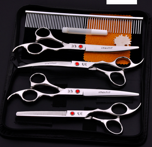 Tijeras de Peluquería Profesional para Mascotas 7.0 Pulgadas - Set Multicolor - Image 6