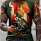 Playera Casual de Cuello Redondo y Manga Corta para Hombre