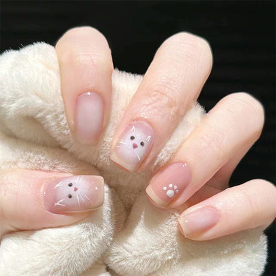 Uñas Postizas Cat Eye Rubor - Parches de Manicura Lista para Usar - Image 39