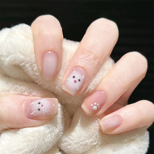 Uñas Postizas Cat Eye Rubor - Parches de Manicura Lista para Usar - Image 39