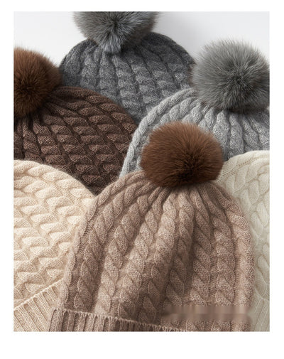 Gorro de Cachemira Suave para Otoño e Invierno - Image 14