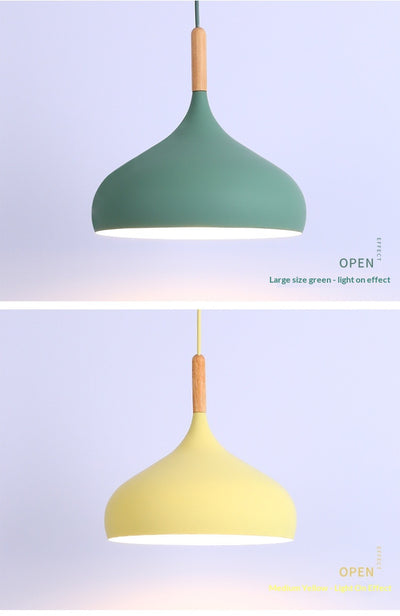 Lámpara Colgante LED Macaron de Aluminio - Diseño Decorativo Moderno - Image 21