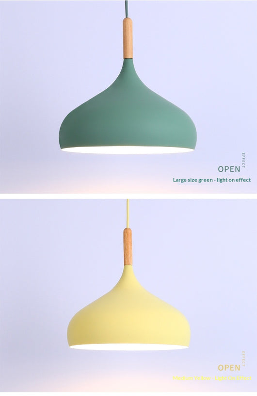 Lámpara Colgante LED Macaron de Aluminio - Diseño Decorativo Moderno - Image 21