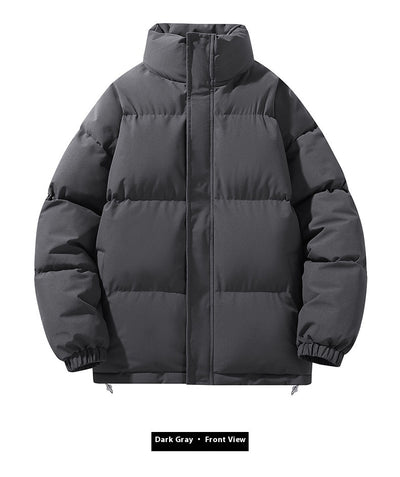 Abrigo Acolchado de Cuello Alto para Parejas - Diseño Minimalista - Image 36