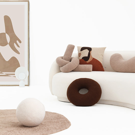 Cojín de Peluche Cordero para Sofá - Decoración Acogedora