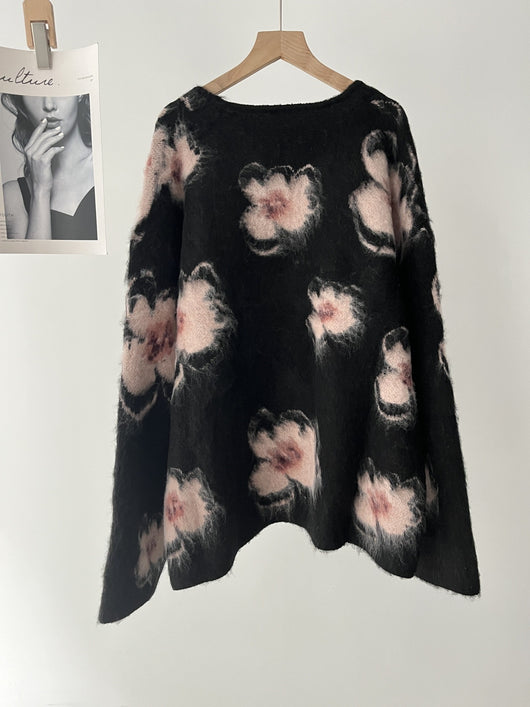 Suéter Abrigo Floral para Mujer - Otoño e Invierno - Image 12