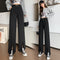Pantalón Palazzo Cintura Alta Otoño Temprano Mujer Corte Holgado