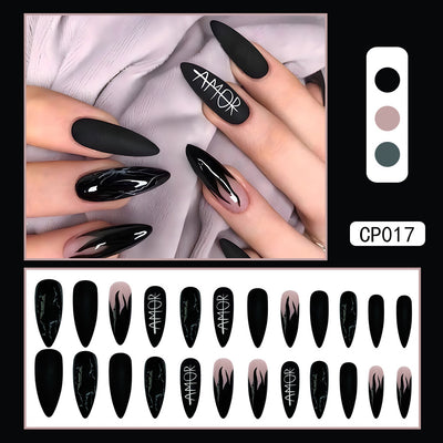 Puntas de Uñas de Gel Blanco Estilo Europeo y Americano - Image 2