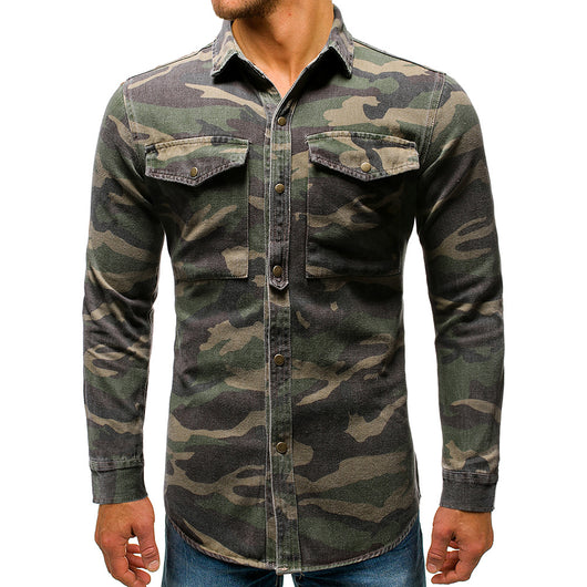 Camisa de Manga Larga Camuflaje para Hombre - Image 10