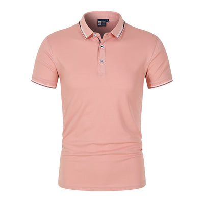 Polo Clásico Liso para Hombre con Cuello de Pie y Mangas Cortas - Image 10