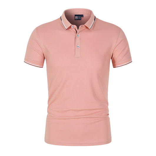 Polo Clásico Liso para Hombre con Cuello de Pie y Mangas Cortas - Image 10