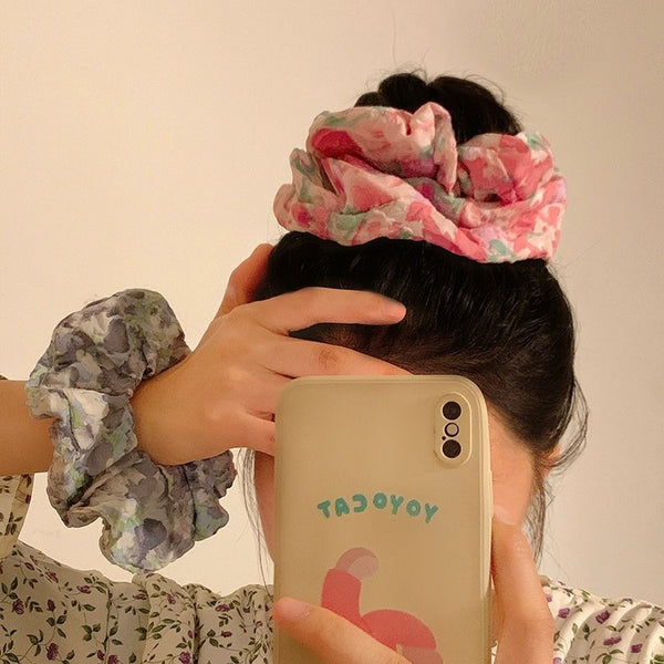 Pasador Floral Óleo Pintura Artística para Cabello