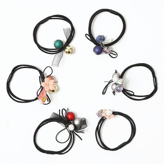 Set de 6 Cintas para Cabello Azul Océano con Cristales para Adultos - Image 4