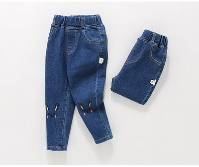 Pantalones Vaqueros Elásticos de Algodón para Niñas - Image 9