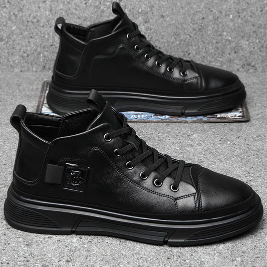 Botas Altas de Cuero para Hombre - Zapatos Casuales Invierno - Image 2