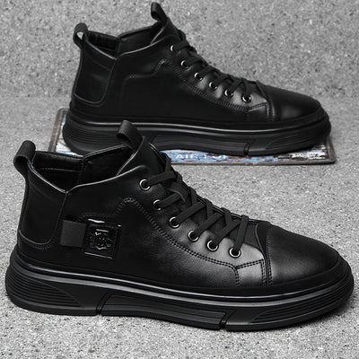 Botas Altas de Cuero para Hombre - Zapatos Casuales Invierno - Image 2