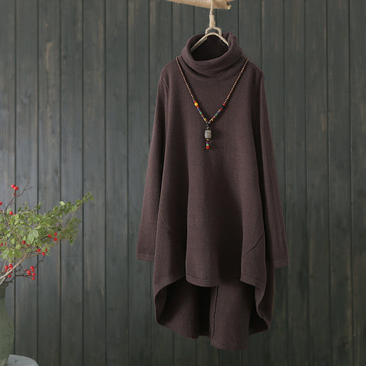 Suéter Cuello Alto Mujer Invierno - Corte Suelto Moderno - Image 9