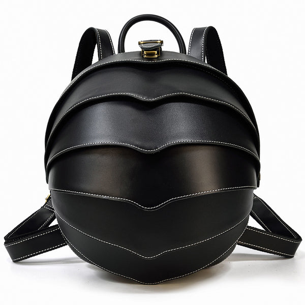 Mochila de Cuero Vintage Beetle con Personalidad Creativa - Image 4