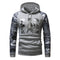 Sudadera de Manga Larga con Estampado Camuflaje para Hombre