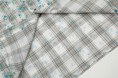 Camisa Suelta Estampado Floral y Cuadros para Hombre - Image 14