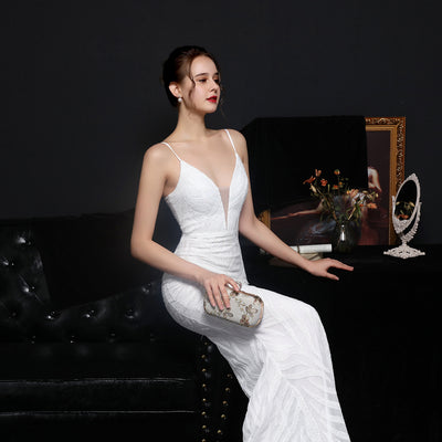 Vestido de Noche Sirena con Lentejuelas Brillantes - Image 12