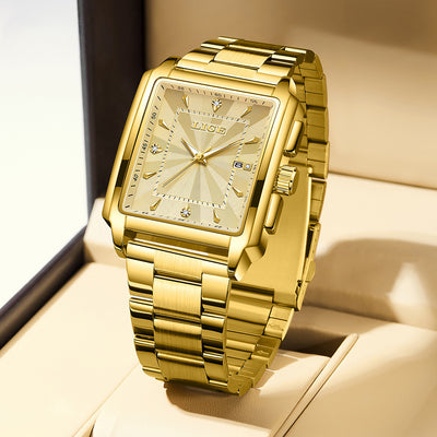 Reloj de Hombre con Esfera Cuadrada Grande y Correa de Acero Inoxidable - Image 3