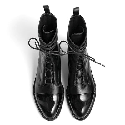 Botas Martin Planas de Cuero Suave - Estilo Británico Versátil para Mujer - Image 2