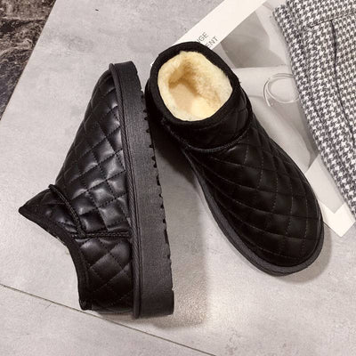 Botas Cortas Coreanas Acolchadas - Zapatos Planos Versátiles para Todo Uso